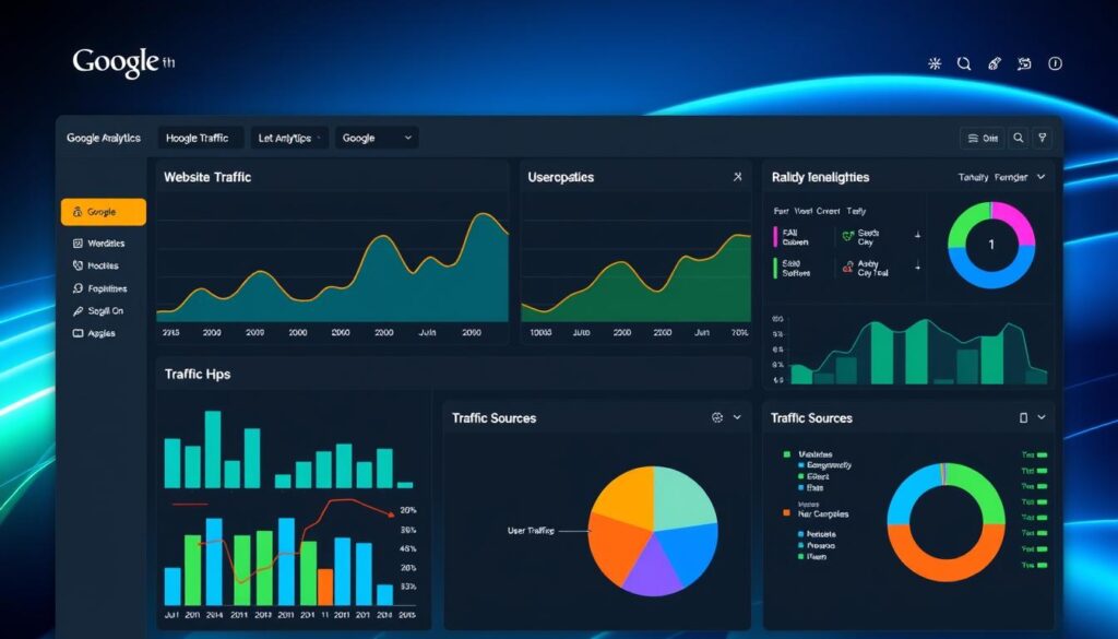 Google Analytics dashboard