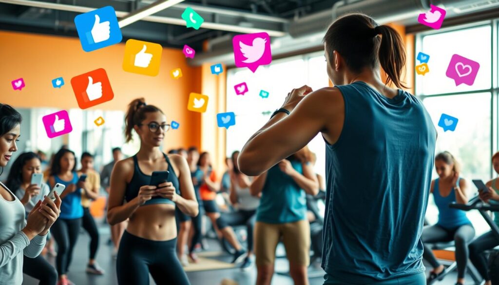 social media for fitness